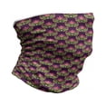 thumbnail image 1 of Ethnic Neck Gaiter, East European Folk Blossoms, Unisex, Purple Magenta, by Ambesonne, 1 of 3