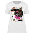 thumbnail image 1 of Ethnic Ornaments Black Woman Tea T-Shirt Women -Image by Shutterstock, Female x-Large, 1 of 2