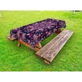 thumbnail image 1 of Ethnic Outdoor Tablecloth, Ethnic Spring Nature Blossoms Abstract Traditional Style Exotic Fantasy, Decorative Washable Fabric Picnic Tablecloth, 58 X 120 Inches, Indigo Pink Pale Pink, by Ambesonne, 1 of 2