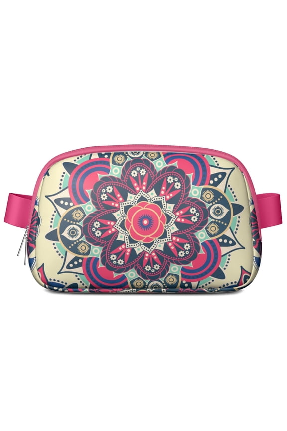 Ethnic Paisley Fanny Pack – Retro Belt Bag with Floral Pattern, Boho Touch & Artistic Elegance