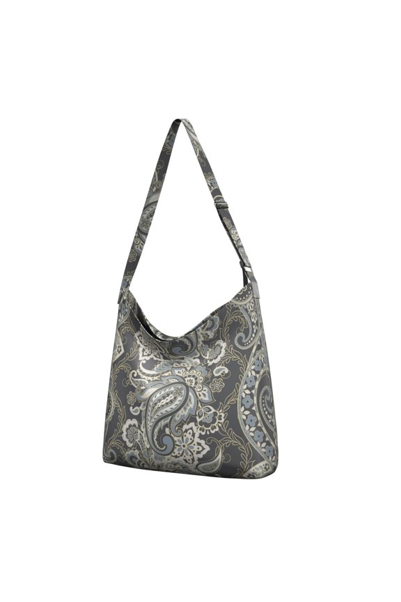 Ethnic Paisley Floral Canvas Tote – Decorative Mandala Inspired Design for Summer