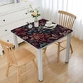 thumbnail image 1 of Ethnic Paisley Floral Purple Round Table Cloth Tablecloth Dinning Table Cover for Valentines Day Decor Party Picnic, 1 of 7