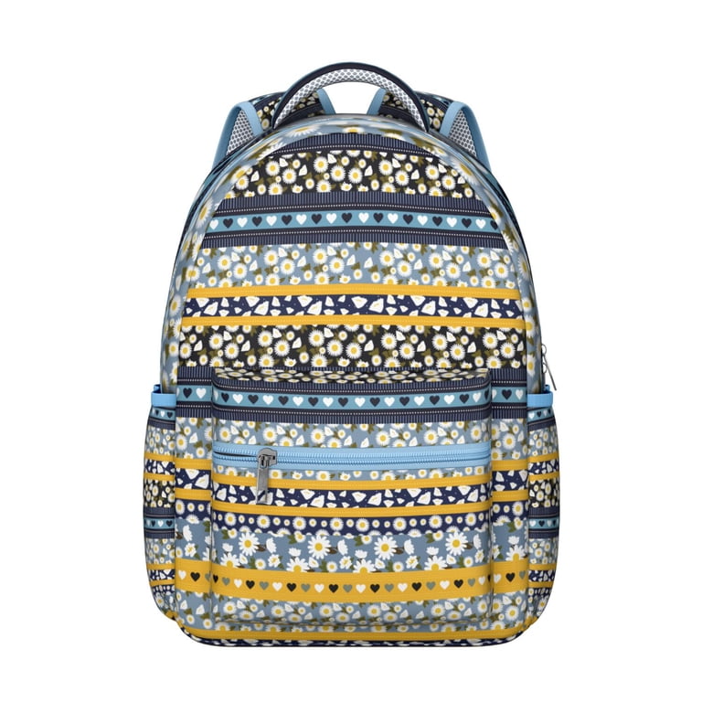 backpack for laptop and textbooks Ethnic Pattern Boho Chic Bookbag - Heavy Duty 17