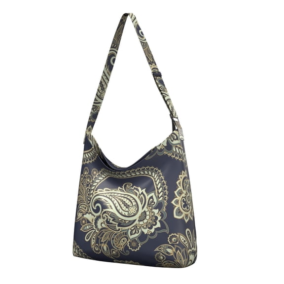 Ethnic Pattern Travel Sling Bag | Elegant Retro Design | Large Capacity Work Tote for Professionals