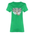 thumbnail image 1 of Ethnic Patterned Elephant Head Shaped T-Shirt Women -Image by Shutterstock, Female x-Large, 1 of 2