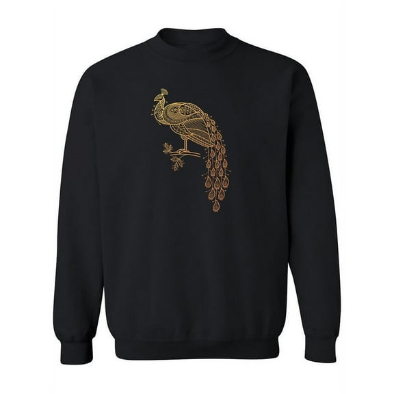 Ethnic Peacock Sweatshirt Women -Image by Shutterstock, Female x-Large