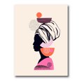 thumbnail image 1 of Ethnic Portrait of African American Woman 16 in x 32 in Painting Canvas Art Print, by Designart, 1 of 4