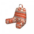 thumbnail image 1 of Ethnic Reading Pillow Cover, South American Traditional Ornaments with Llama and Folk Motifs, Unstuffed Printed Bed Rest Case from Soft Fabric, Small, Burnt Sienna Brown, by Ambesonne, 1 of 4