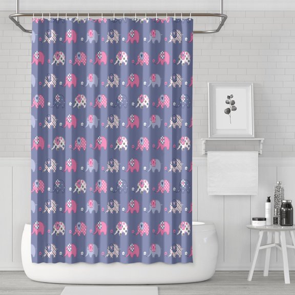 Ethnic Retro Shower Curtain 72x72 Inch Machine Washable Hotel Style Bathroom Drape with Metal Grommets