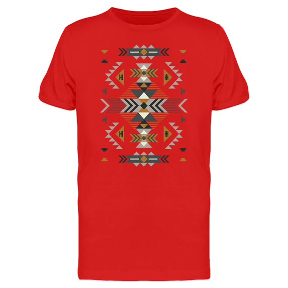 Ethnic Rug Pattern Brown Black Tee Men's -Image by Shutterstock
