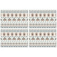thumbnail image 1 of Ethnic Rustic Style Flax Placemats Set of 4, 12x18 Inch Bohemian Vintage Artistic Table Mats, Washable Tribal Classic Decor for Earthy Kitchen or Dining Room, 1 of 6