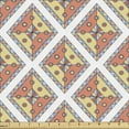 thumbnail image 1 of Ethnic Sofa Upholstery Fabric by the Yard, Rhombus Shapes in Hand Drawn Style Abstract Native Heritage Design Folkloric Revival, Decorative Fabric for DIY and Home Accents, Multicolor by Ambesonne, 1 of 5