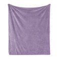 thumbnail image 1 of Ethnic Soft Flannel Fleece Throw Blanket, Geometric Mosaic Style Traditional Bohemian Oriental Abstract Pastel, Cozy Plush for Indoor and Outdoor Use, 50" x 60", Dark Purple Mauve, by Ambesonne, 1 of 5