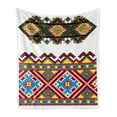 thumbnail image 1 of Ethnic Soft Flannel Fleece Throw Blanket, Retro Ukrainian Ornament Traditional Cultural Folklore Heritage Design, Cozy Plush for Indoor and Outdoor Use, 50" x 70", Multicolor, by Ambesonne, 1 of 5