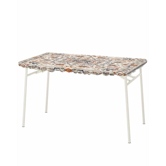 Ethnic Southwestern Rectangle Tablecloth, Waterproof Elastic Fitted Table Covers for 8 Foot Tables, 32x96inch Decorative Tablecloths for Picnic, Camping, Outdoor, Tribal Antique Boho-Chic Heritage