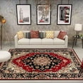 thumbnail image 1 of Ethnic Style Bedroom Carpet Living Room Large Size Household Rug Washable Persian American Retro Flo, 1 of 5
