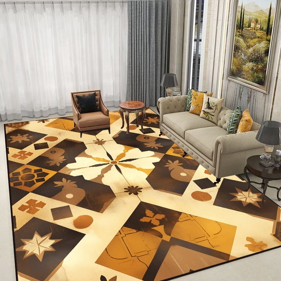 Ethnic Style Bedroom Carpets Living Room High-end Luxury ra Rug Large Area Retro Persian Anti-slip R