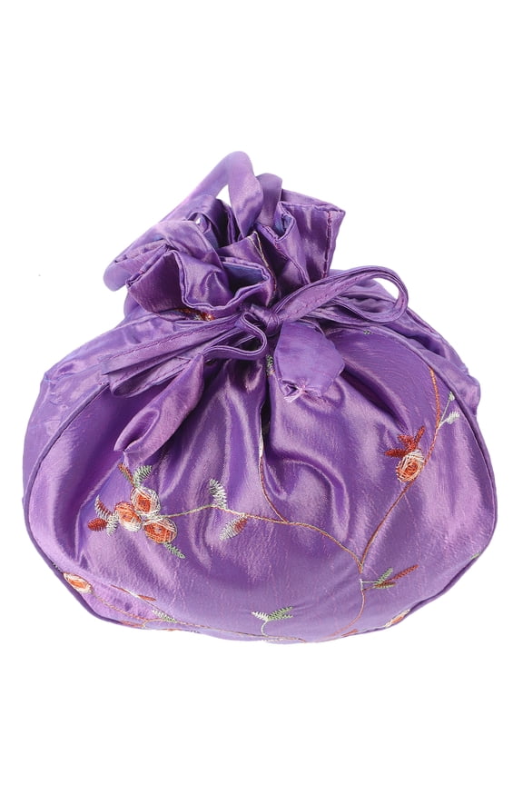 Ethnic Style Handbag Purse Decor Drawstring Women Decorative Small for Miss