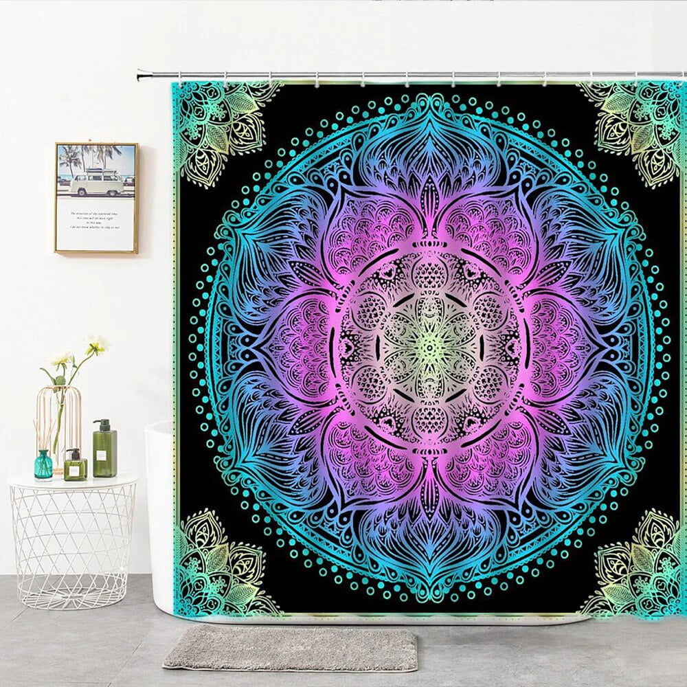 Pattern Print Corn Bathroom Shower Curtain