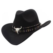 Ethnic Style Western Cowboy Hat Wool Hat Jazz Hat Western Cowboy Hat