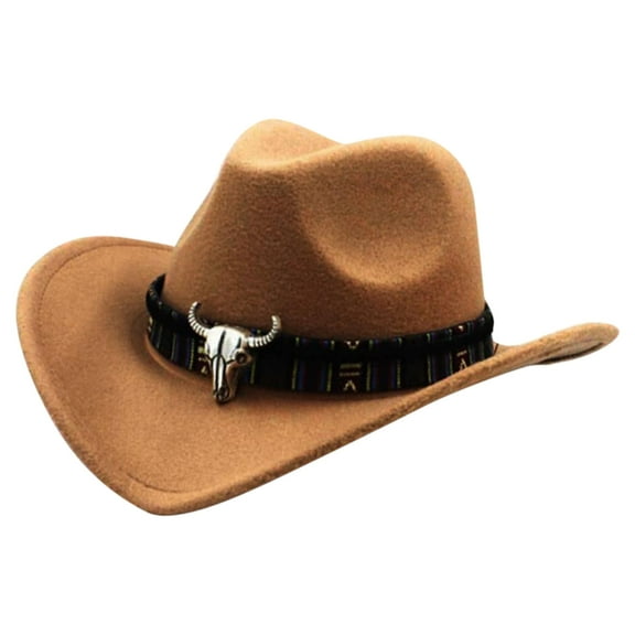 Ethnic Style Western Cowboy Hat Wool Hat Jazz Hat Western Cowboy Hat