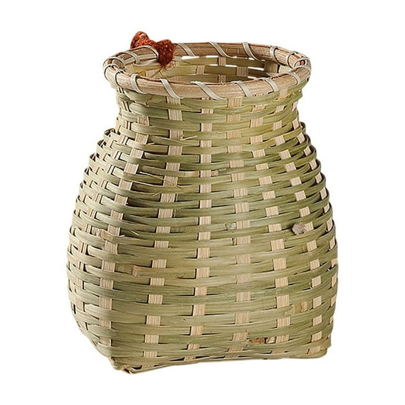 Ethnic Style Woven Decorative Storage Backpack Multifunctional Home Organization Bag For Fruits Accessories Household Items Handmade