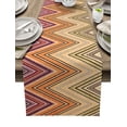 thumbnail image 1 of Ethnic Style Zigzag Stripes Abstract Linen Table Runner Kitchen Table ration Farmhouse Dining Tablecloth Wedding Party r, 1 of 7