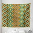 thumbnail image 1 of Ethnic Tapestry, Mosaic Style Pattern with Accents Symmetric Triangles Folkloric Elements, Fabric Wall Hanging Decor for Bedroom Living Room Dorm, 5 Sizes, Multicolor, by Ambesonne, 1 of 1