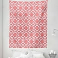thumbnail image 1 of Ethnic Tapestry, Traditional Russian Slavic Stitch Pattern in Graphic Needlework Style Design, Fabric Wall Hanging Decor for Bedroom Living Room Dorm, 5 Sizes, White and Red, by Ambesonne, 1 of 1