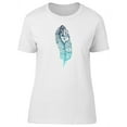 thumbnail image 1 of Ethnic Textured Feather T-Shirt Women -Image by Shutterstock, Female x-Large, 1 of 2