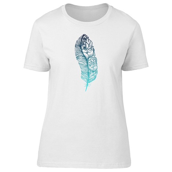 Ethnic Textured Feather Tee Women's -Image by Shutterstock