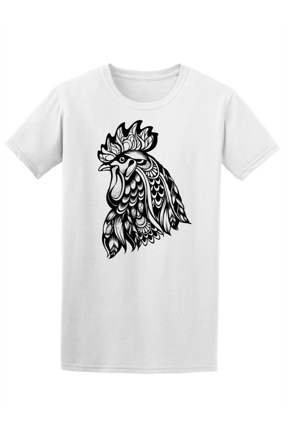 Ethnic Textured Rooster Head Tee Men's -Image by Shutterstock