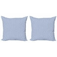 thumbnail image 1 of Ethnic Throw Pillow Cushion Cover Pack of 2, Geometric Polygonal Historic Oriental Motif in Squares in Pastel Tone, Zippered Double-Side Digital Print, 4 Sizes, Multicolor, by Ambesonne, 1 of 2
