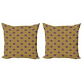 thumbnail image 1 of Ethnic Throw Pillow Cushion Cover Pack of 2, Traditional Ottoman Ornament with Mandala Retro Style Motifs Print, Zippered Double-Side Digital Print, 4 Sizes, Pale Pink Purple, by Ambesonne, 1 of 2