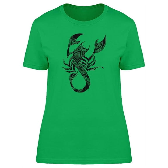 Ethnic Totem Mehendi Scorpion T-Shirt Women -Image by Shutterstock Small