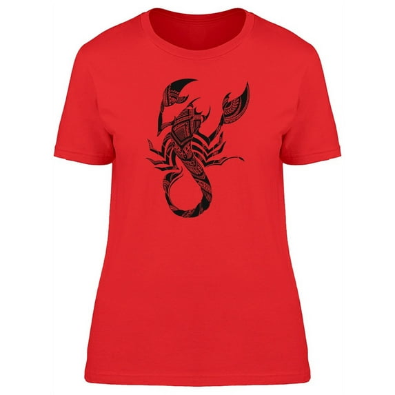 Ethnic Totem Mehendi Scorpion T-Shirt Women -Image by Shutterstock XX-Large