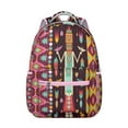 thumbnail image 1 of Ethnic Tribal Print Backpack - Boho Chic Laptop Daypack, 17 Inch Pocket, Water Resistant, Large Capacity for College Students, Dorm to Campus Commute, 1 of 6