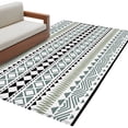 thumbnail image 1 of Ethnic Tribe Boho Area Rug Washable 3x5 Entryway Rug Non-Slip Indoor Low Pile Geometric Diamonds Dots Modern Floor Carpet Small Rugs for Bedroom Office Living Room Kitchen Entrance Nursery, 1 of 9