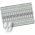 thumbnail image 1 of Ethnic Tribe Boho Entryway Rug 2x3 Area Rug Washable Indoor Doormat Small Bathroom Rugs Non-Slip Low Pile Accent Throw Rugs Geometric Diamonds Dots Modern Floor Carpet for Kitchen Bedroom Entrance, 1 of 9
