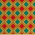 thumbnail image 1 of Ethnic Upholstery Fabric by the Yard, Illustration of Abstract Grid Style Tribal Inspired Stair Sided Shapes Classic Tones, Decorative Fabric for DIY and Home Accents, Multicolor by Ambesonne, 1 of 4