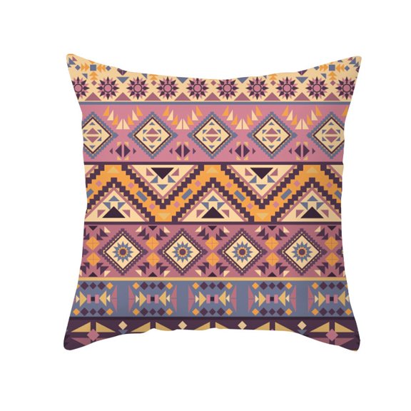 Ethnic Vintage Pillowcase Cushion Boho Geometric Pattern Bedroom Decor