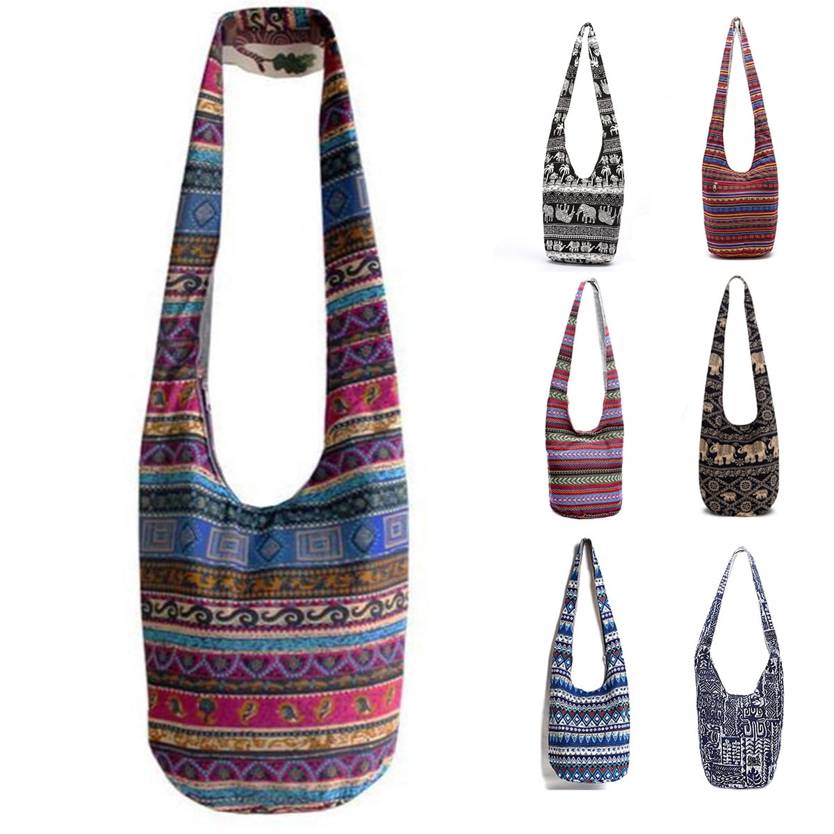 Ethnic Vintage Shoulder Bag Women Girls Boho Embroidery Travel Bag