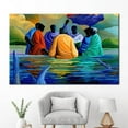 thumbnail image 1 of Ethnic Wall Decor, African Canvas, Abstract Printed, Baptism Printed Canvas, Black People Artwork, Sea Landscape Canvas Art, African Poster, Canvas Wall Decor - Rolled Canvas, 1 of 9