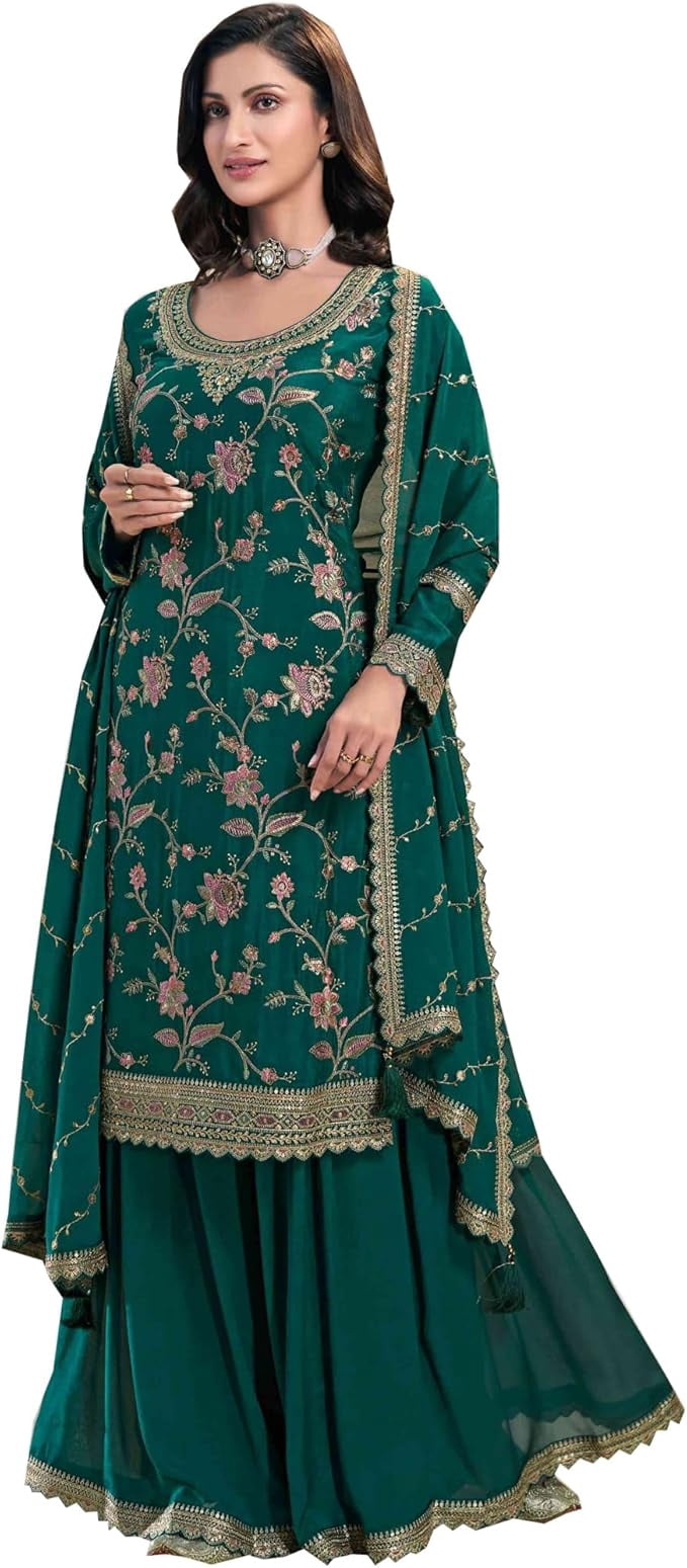 Ethnic Wear Indian Sharara Plazzo Dresses Pakistani Barbados | Ubuy