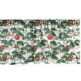 thumbnail image 1 of Ethnic Window Valance, Japanese Pattern of Bonsai and Sun Oriental Cultural Elements of Asia, Curtain Valance for Kitchen Bedroom with Rod Pocket, 54" X 12", Army Green and Vermilion, by Ambesonne, 1 of 3