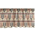 thumbnail image 1 of Ethnic Window Valance, Pattern of Geometric Shapes Arranged in an Style, Curtain Valance for Kitchen Bedroom Decor with Rod Pocket, 54" X 12", Dark Salmon Eggshell, by Ambesonne, 1 of 2