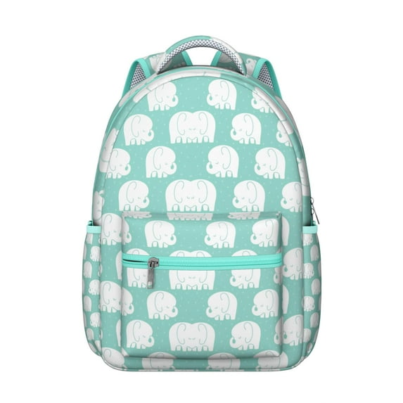 Ethnic mandala boho school backpack for Student and Student, elephant and floral tribal pattern, vintage style with breathable padded straps, perfect for travel and hiking