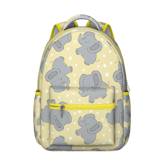 Ethnic tribal elephant and floral mandala school backpack, boho vintage style for Student, large capacity and adjustable straps, great for school and hiking