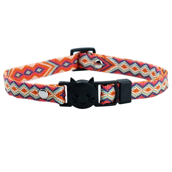 Ethnic wind woven pet supplies wholesale cat collar small dog collar