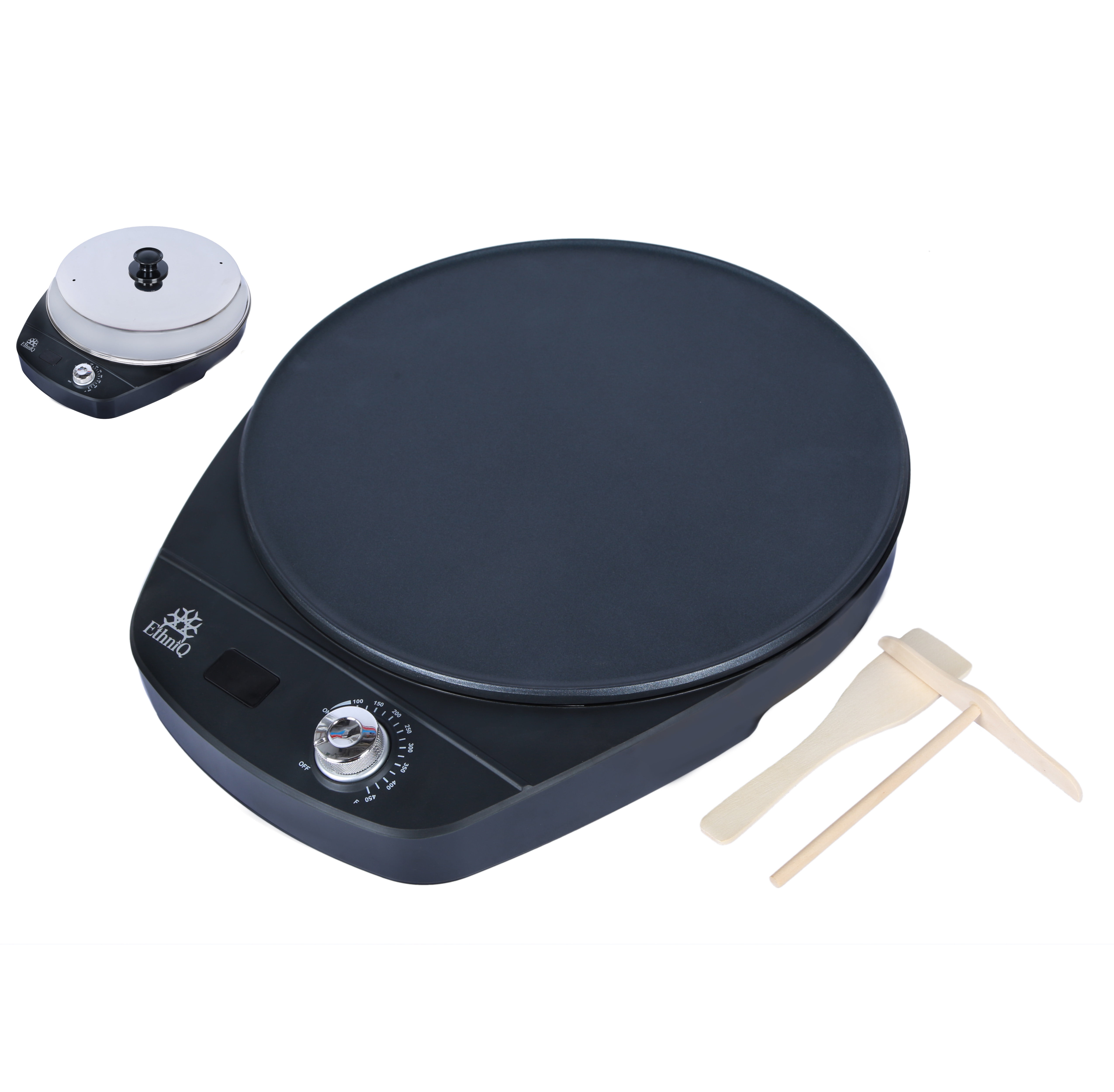 Ethniq 16" Electric Injera Maker Griddle for Crepe, Lefse, Ethiopian